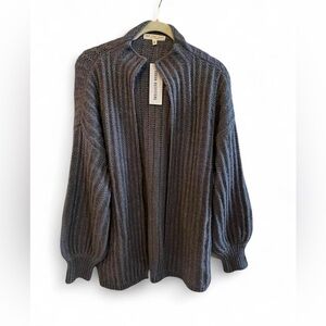 Urban Outfitters x Truly Madly Deeply Grey Open Cardigan - Small